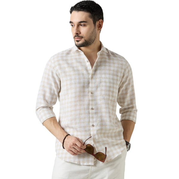 The Horizon Check Linen Shirt