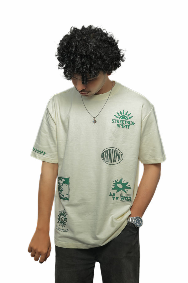 Streetside Spirit Oversized Graphic T-Shirt for Men