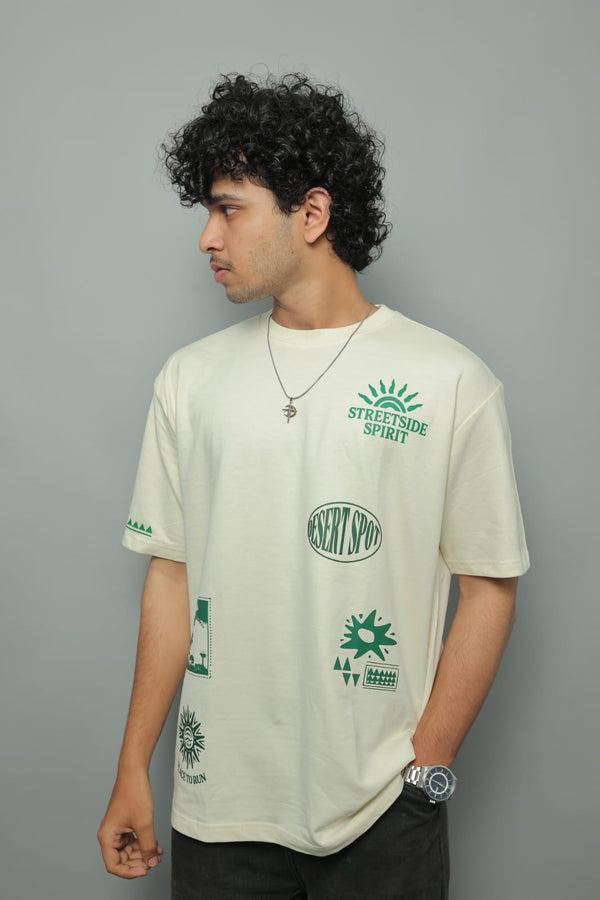 Streetside Spirit Oversized Graphic T-Shirt for Men
