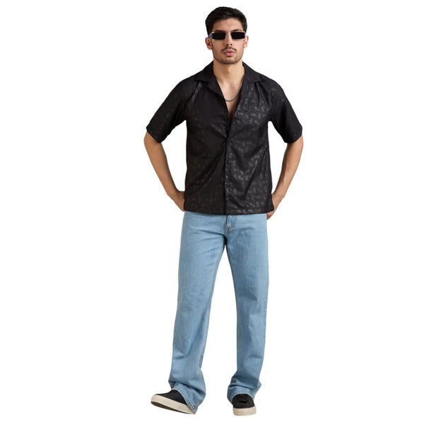 Shadow Weave Short-Sleeve Shirt